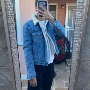 Levi’s denim Sherpa lined jacket
